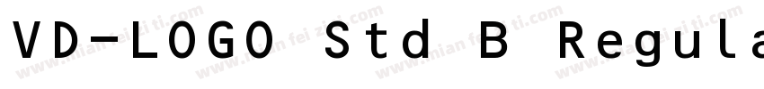 VD-LOGO Std B Regular字体转换